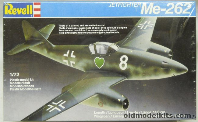Revell 1/72 Messerschmitt Me-262, 4121 plastic model kit